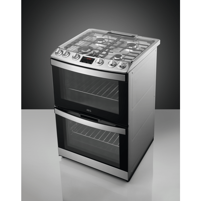 AEG CGB6130ACM Gas Cooker with Double Oven