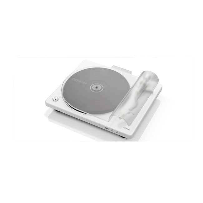 Denon DP450USB Hi-Fi Turntable with original S-Shape tonearm and USB White