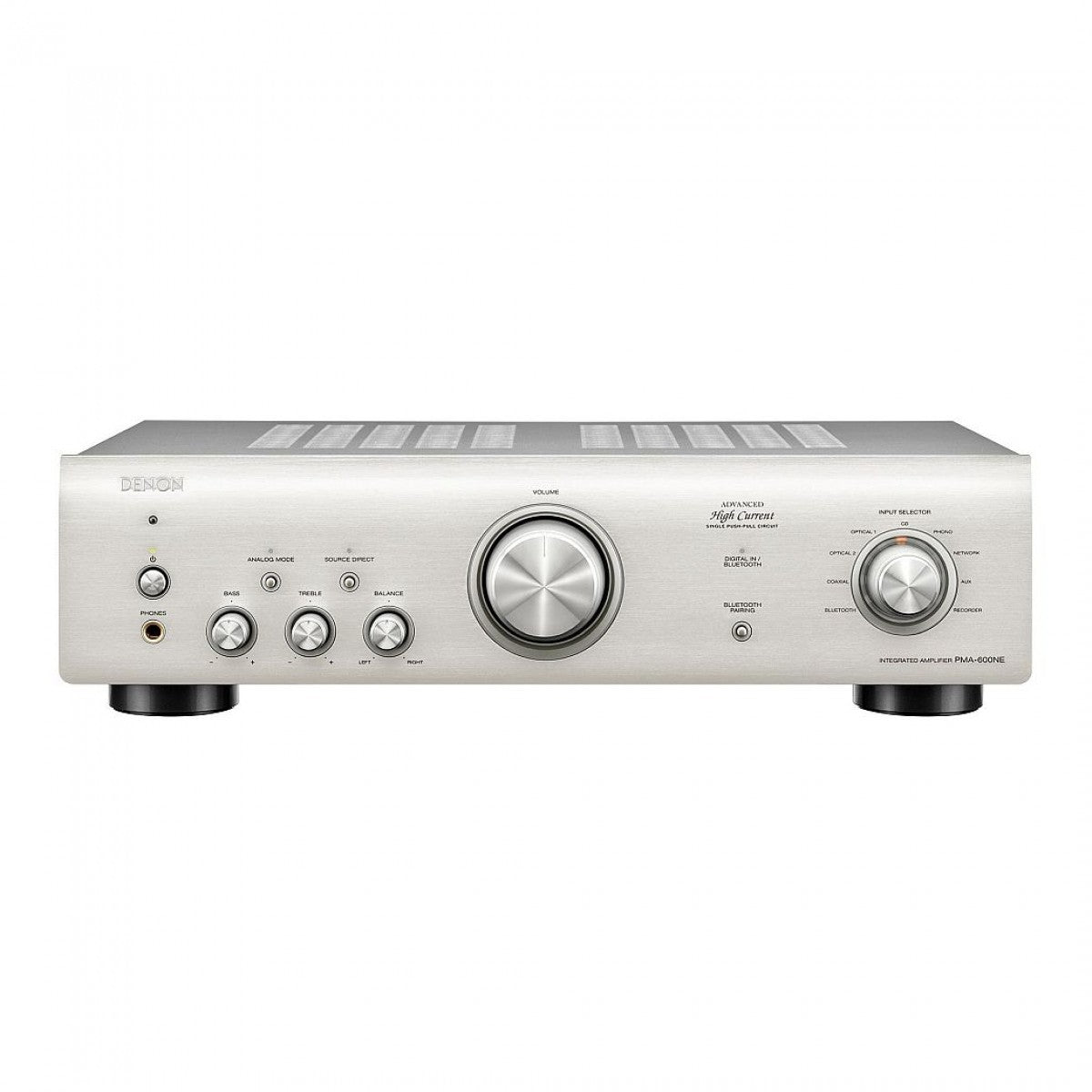Denon PMA-600NE 2ch 70W Integrated Amplifier Silver with Klipsch R-60M Bookshelf Speakers Pair HiFi Package