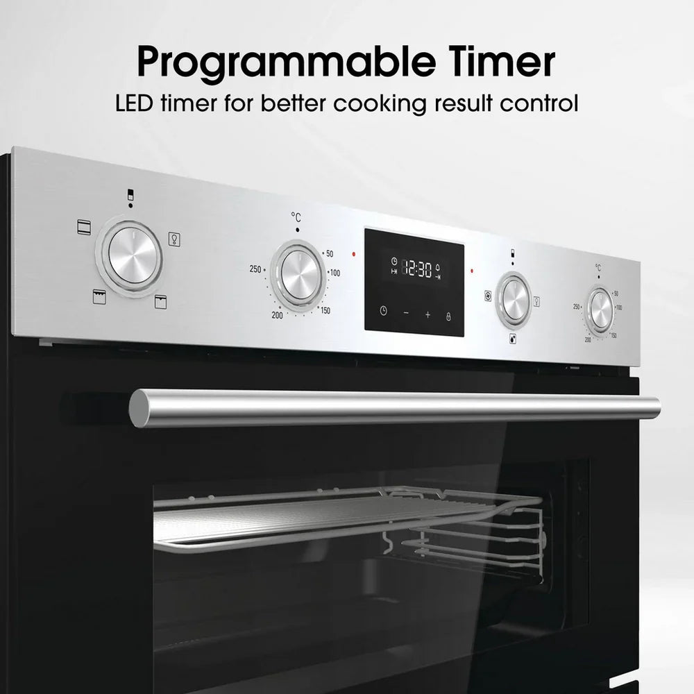 Hisense BID99222CXUK Built In Electric Double Oven Stainless Steel - A Rated