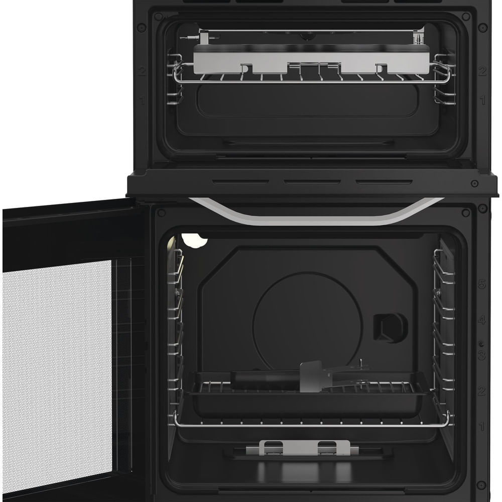 Hotpoint HTG5GCW Freestanding Gas Twin Cooker with Separate Grill White