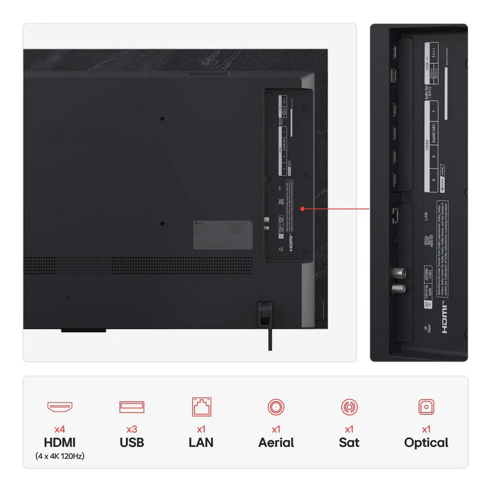 LG OLED42C55LA 42 Inch OLED evo AI C5 4K Ultra HD HDR Smart TV