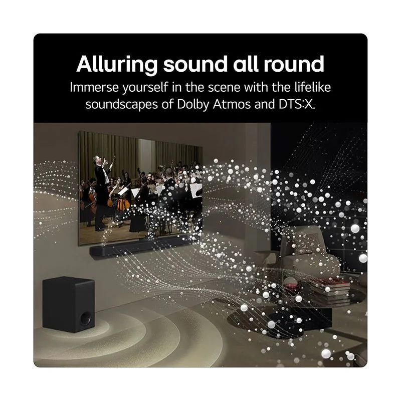 LG US70TY 3.1.1 Channel Dolby Atmos Soundbar with Subwoofer