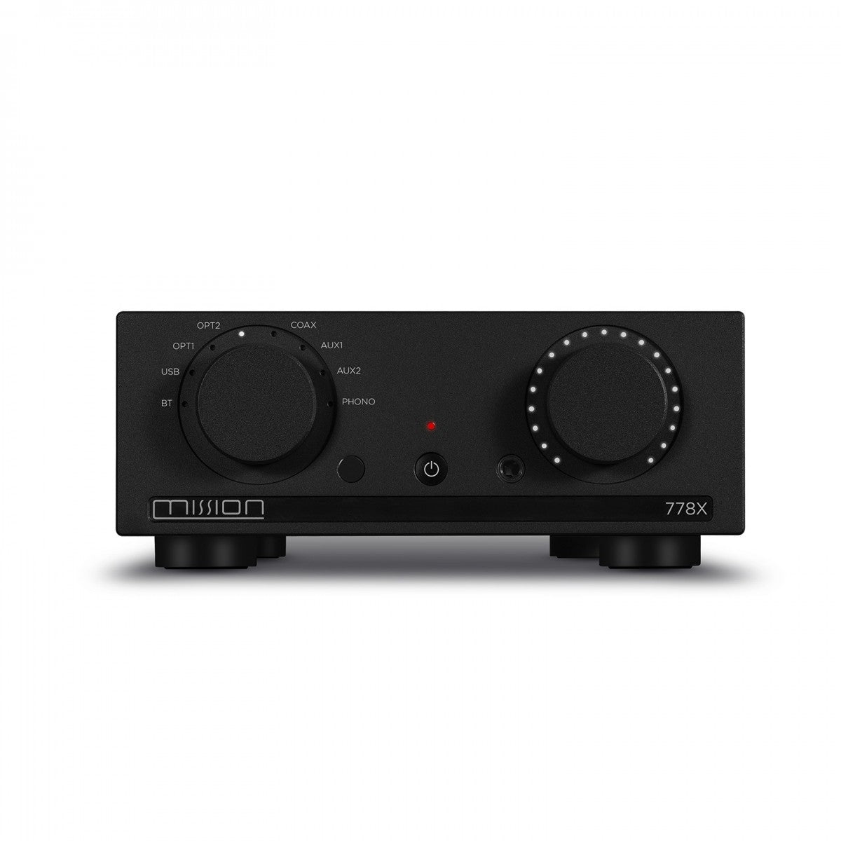 Mission 778X Integrated Amplifier with Bowers & Wilkins 606 S3 Standmount Speakers Pair - Black