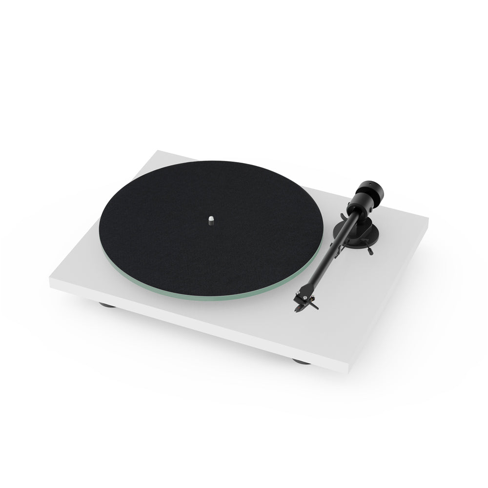 Pro-Ject T1 EVO Phono Belt-Driven Turntable White and Ruark R410 Integrated Wireless Music System Grey HiFi Package