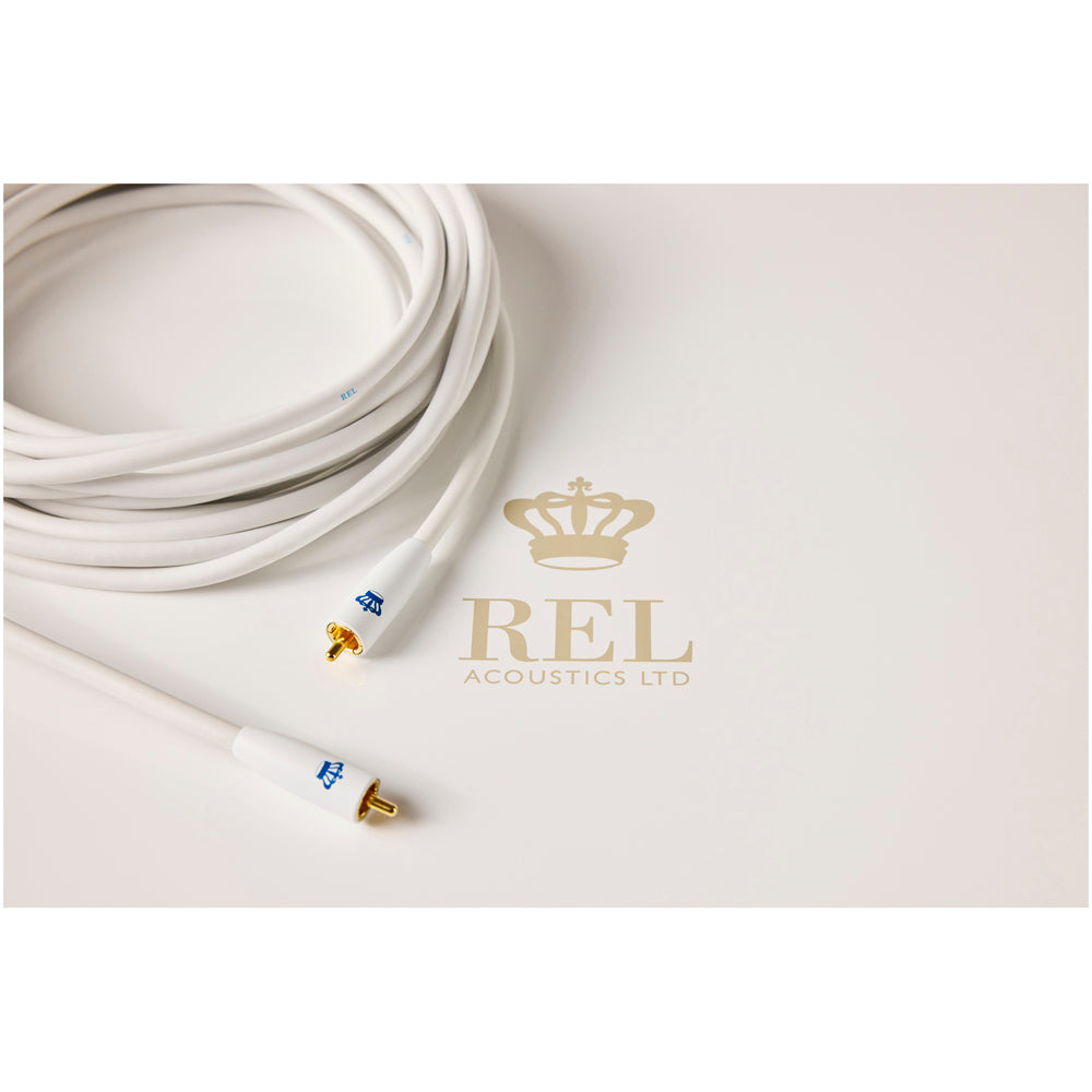 REL Commander .1/LFE 8 Metre Subwoofer Cable White