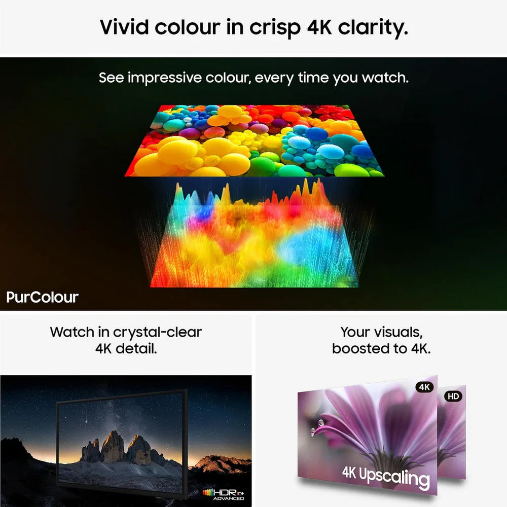 Samsung UE43U8020HKXXU 43 Inch U8020H 4K HD HDR Crystal UHD Smart AI TV 2026