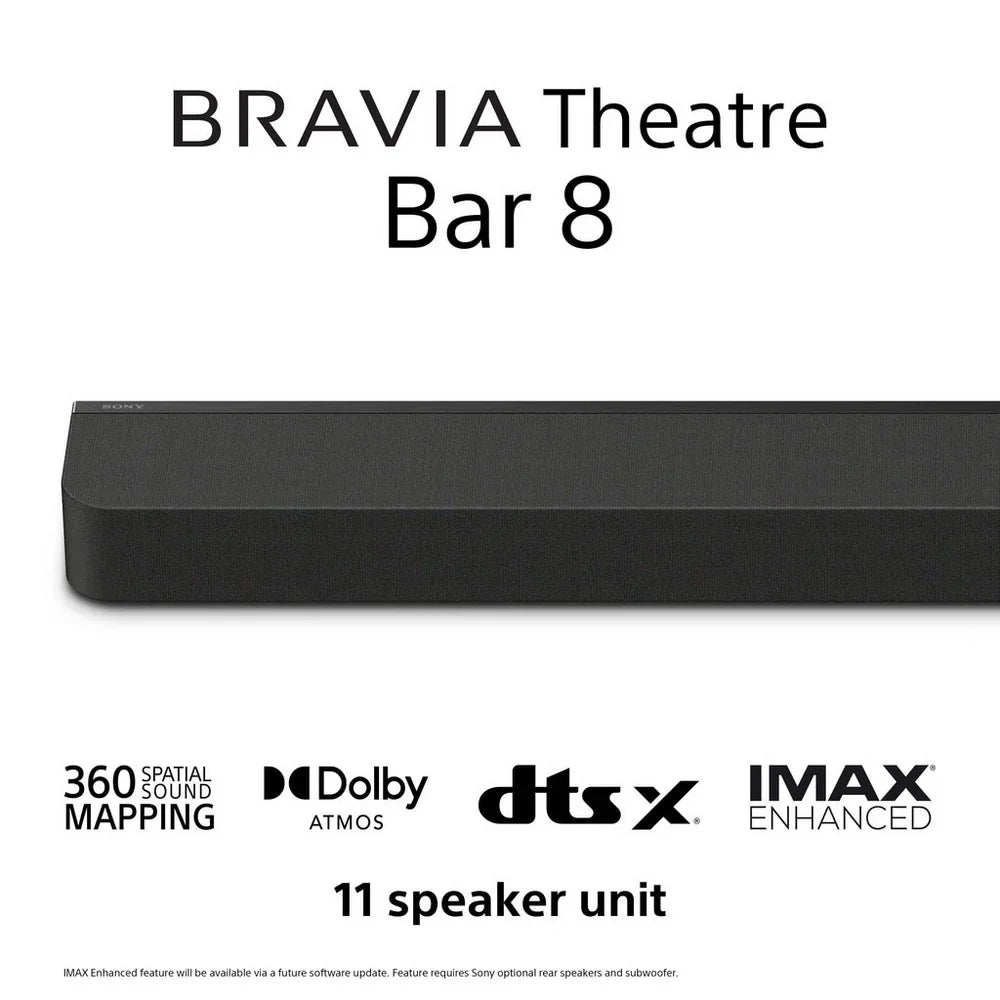 Sony K55XR80PU 55 Inch BRAVIA 8 4K UHD HDR OLED Smart TV with BRAVIA Theatre Bar 8 HTA8000 Soundbar Bundle