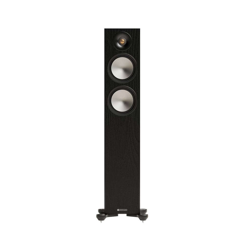 Yamaha AS501 Integrated Amplifier with Monitor Audio Bronze 300 7G Floorstanding Speakers Pair Black HiFi Package