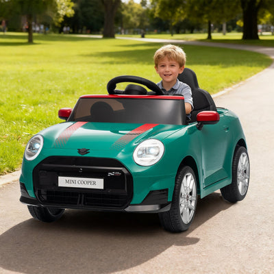 Garvee 12V BMW Mini Cooper Licensed Electric Ride-on Car for Kid, Powered by 4.5Ah Battery, Includes Positive Energy Charger, Wheels, Remote Control with Factory-Paired Code
