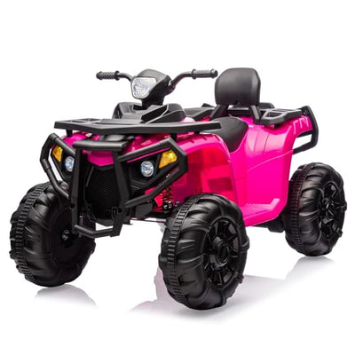 Garvee Ride - P Series: 4 Wheeler Electric Vehicle for Big Kids 2 Seater Battery Powered Ride On Toy Car with Spring Suspension, LED Lights, High & Low Speed, Music, USB, Soft Start for Toddlers, Pink
