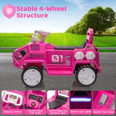 Garvee Ride - P Series: 6V Electric Toddlers Car, with Flash Lights, Music, Easy Control, for Indoor/Outdoor Use, Ride on Toy for Kids