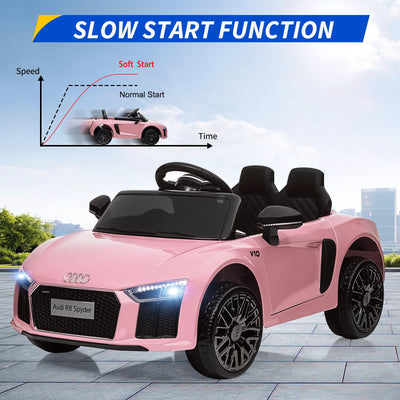 Garvee Ride - P Series: 12V Power Battery Electric Vehicles for 3-7 Toddlers, Licensed Toy Car with Remote Control, MP3 Player - Pink
