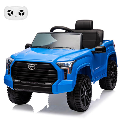 Garvee Ride - P Series: 12V Ride on Car For Kids Age 3+ , Licensed Toyota, with Remote Control, MP3, LED Lights, Suspension System, Double Doors, Safety Belt, Ride On Toys for Boys Girls - Blue