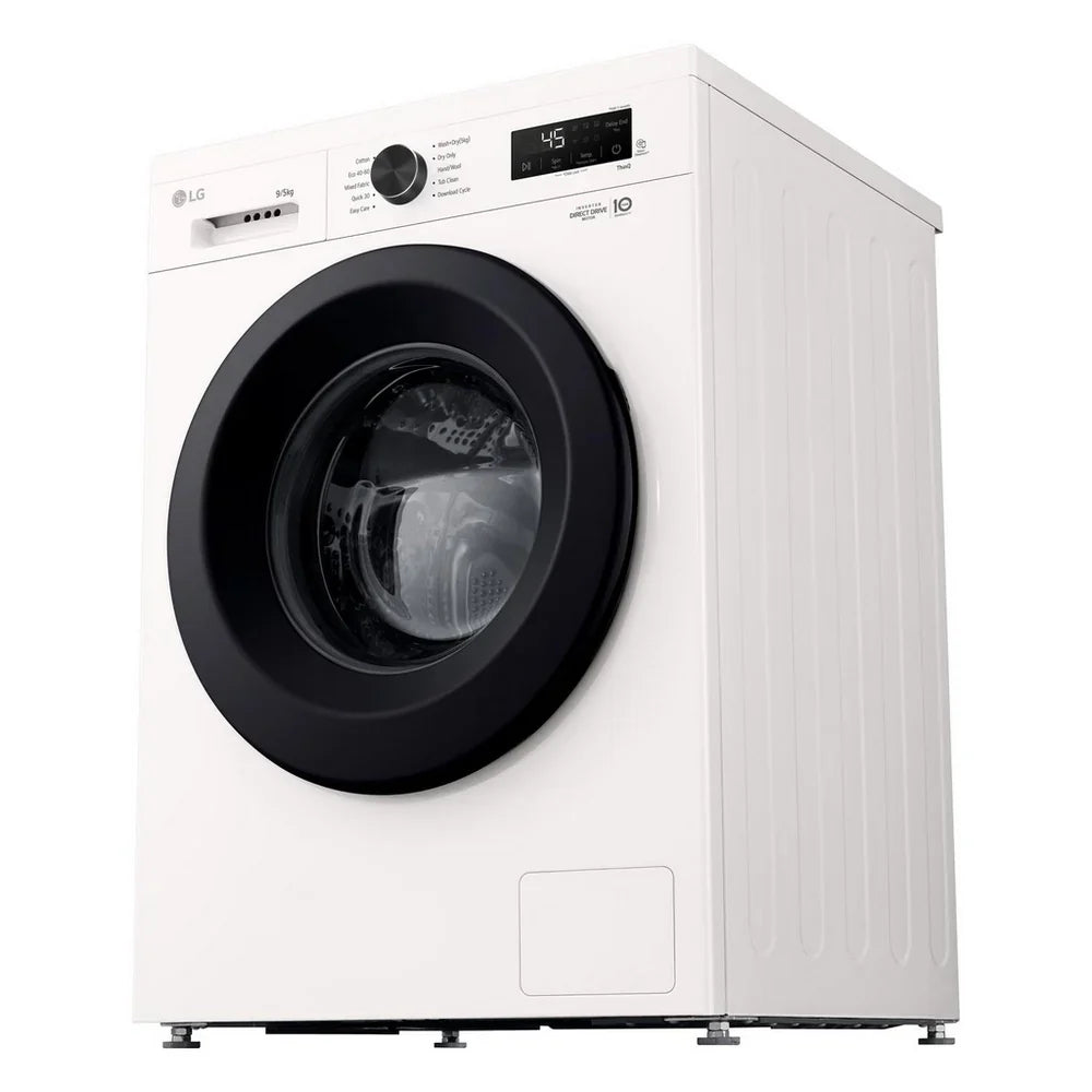 LG W4X1095NWK 9kg+5kg 1400 Spin Freestanding Washer Dryer White
