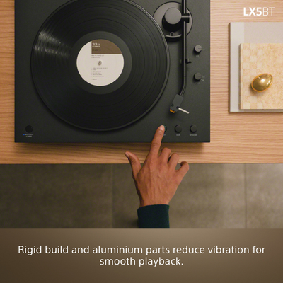 Sony PS-LX5BT Wireless Bluetooth Turntable with Bowers & Wilkins PX7 S3 Wireless Over-Ear Headphones