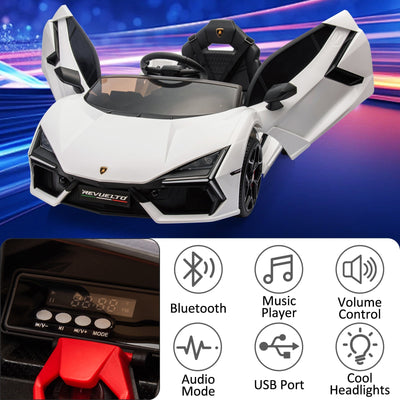 Garvee Ride - P Series: 12V Ride On Car for Kids, Licensed Revuelto Electric Vehicle, Battery Powered Sports Car Toy for Boys & Girls, with Bluetooth, Usb