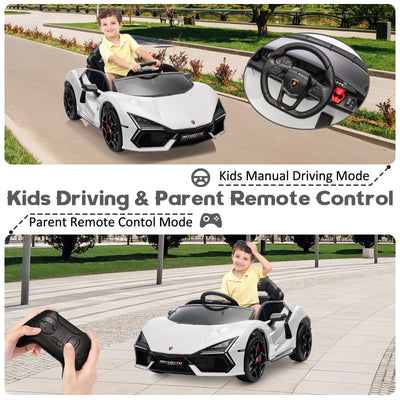 Garvee Ride - P Series: 12V Ride On Car for Kids, Licensed Revuelto Electric Vehicle, Battery Powered Sports Car Toy for Boys & Girls, with Bluetooth, Usb