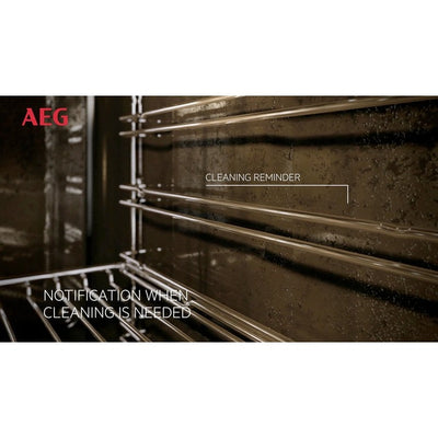 AEG 7000 Series BSE778380T Steam Crisp Electric Single Built In Oven with Touch Controls Black