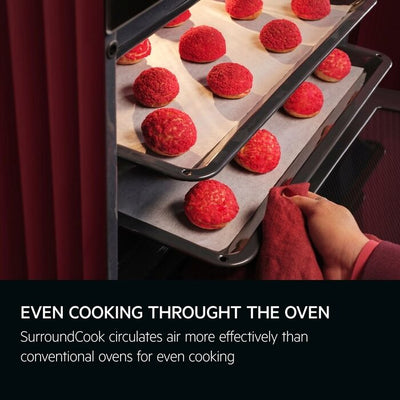 AEG 8000 Series MealAssist TK8NK721B Compact Built in Microwave Combination Oven Black
