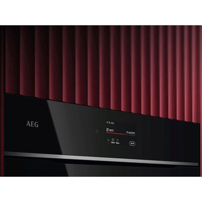 AEG 8000 Series MealAssist TK8NK721B Compact Built in Microwave Combination Oven Black