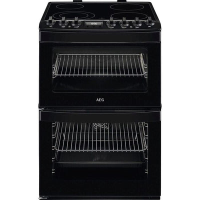 AEG CCB6741ACB Steam Bake 60cm Freestanding Electric Cooker with Ceramic Hob in Black