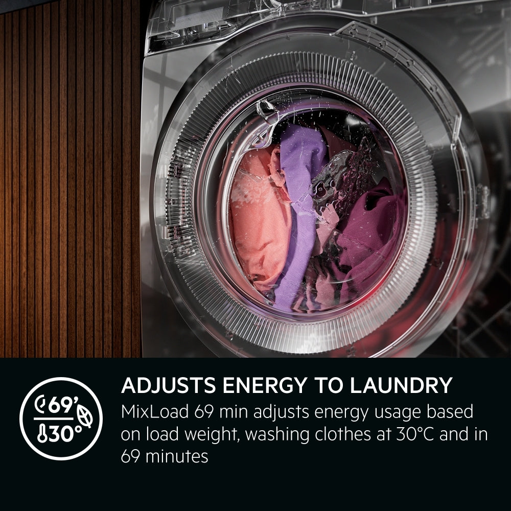 AEG LFR71844B Series 7000 ProSteam 8Kg 1400 Spin Washing Machine White