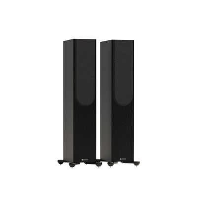 Arcam A15+ Integrated Amplifier with Monitor Audio Bronze 300 7G Floorstanding Speakers Pair - Black