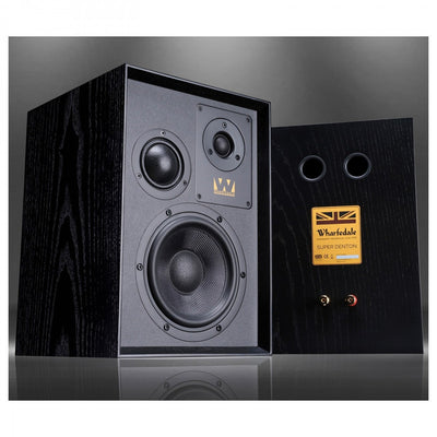 Arcam A5+ Integrated Amplifier with Wharfedale Super Denton Heritage Bookshelf Speakers Pair - Black
