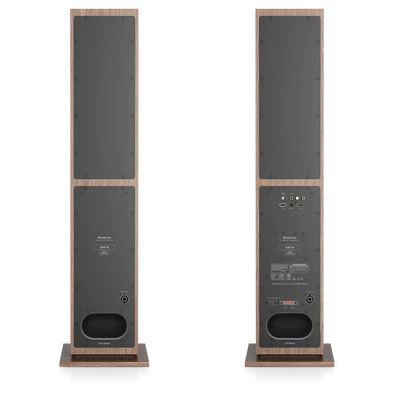 Audio Pro A48 W Wireless Multiroom Bluetooth Floorstanding Speakers Pair Walnut