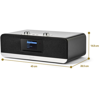 Audio Technica AT-LP70XBT Fully Automatic Bluetooth Wireless Turntable with Roberts Stream 67L All In One Smart Music System Black
