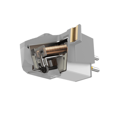 Audio Technica AT-VM95E/H VM95 Series Elliptical Stereo Cartridge on AT-HS6 Headshell