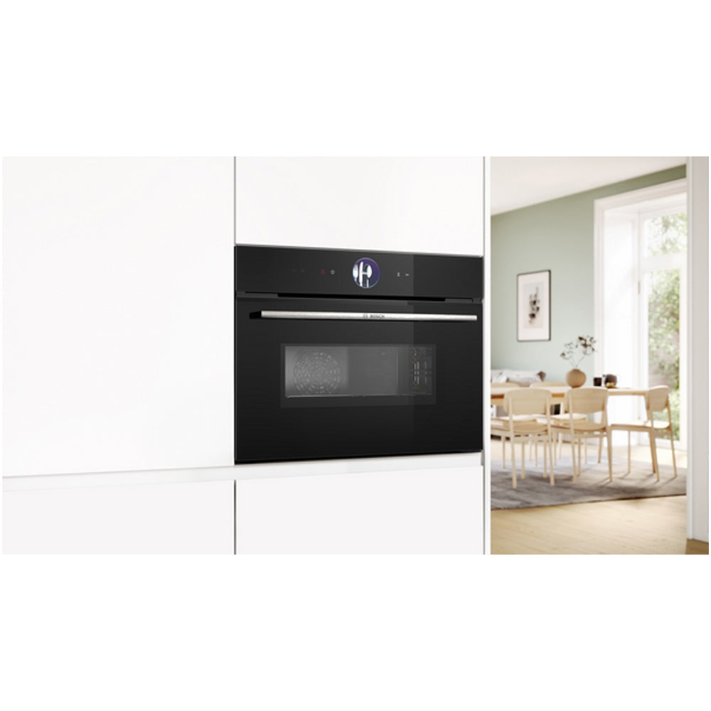 Bosch CMG7761B1B Series 8 Built-In Combi Microwave - Black