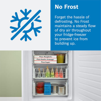 Bosch GSN36VWEPG Series 4 186cm High Freestanding Frost Free Upright Freezer White