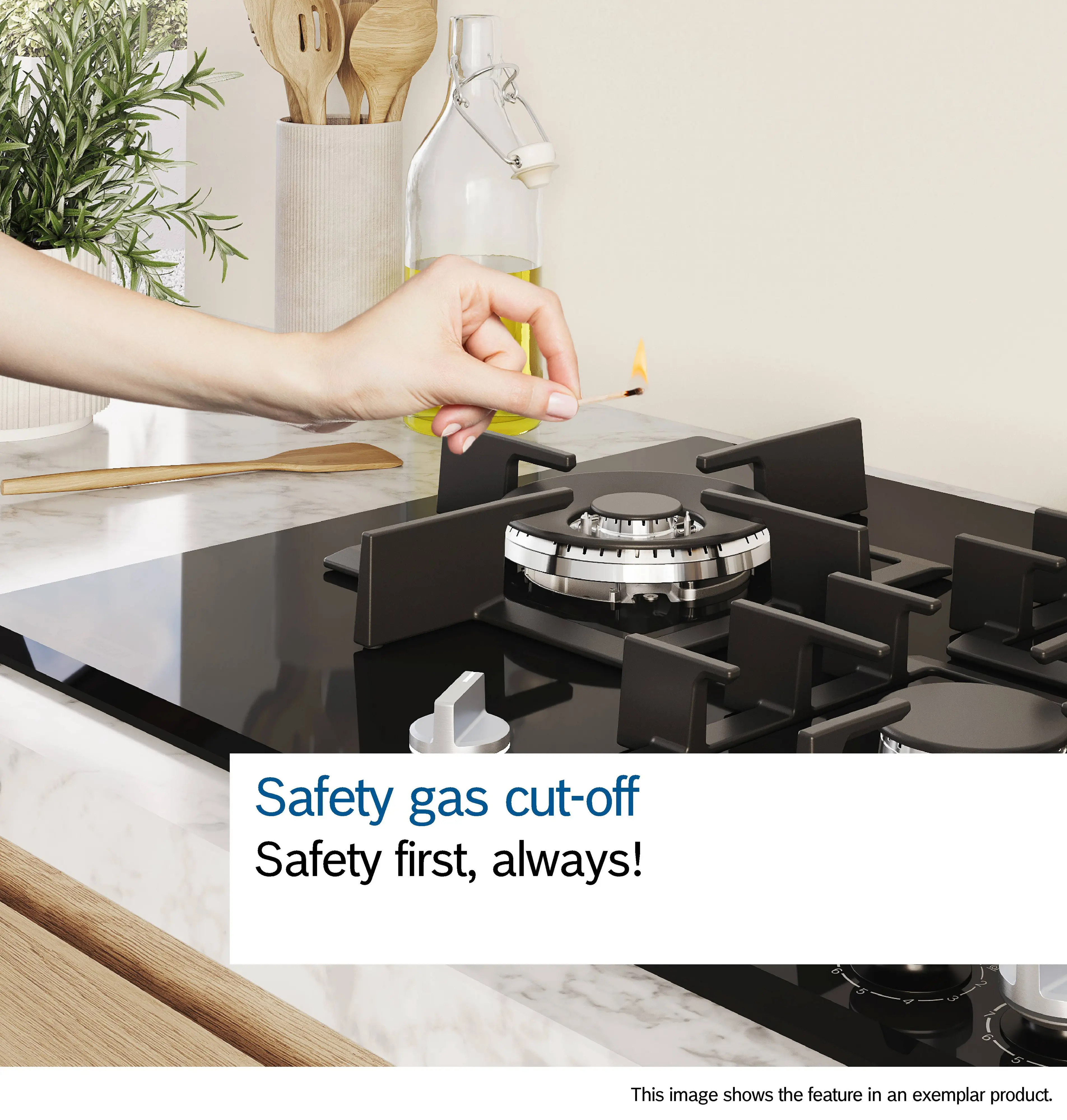 Bosch Series 4 PGQ7B5K90 75cm Gas Hob Stainless steel