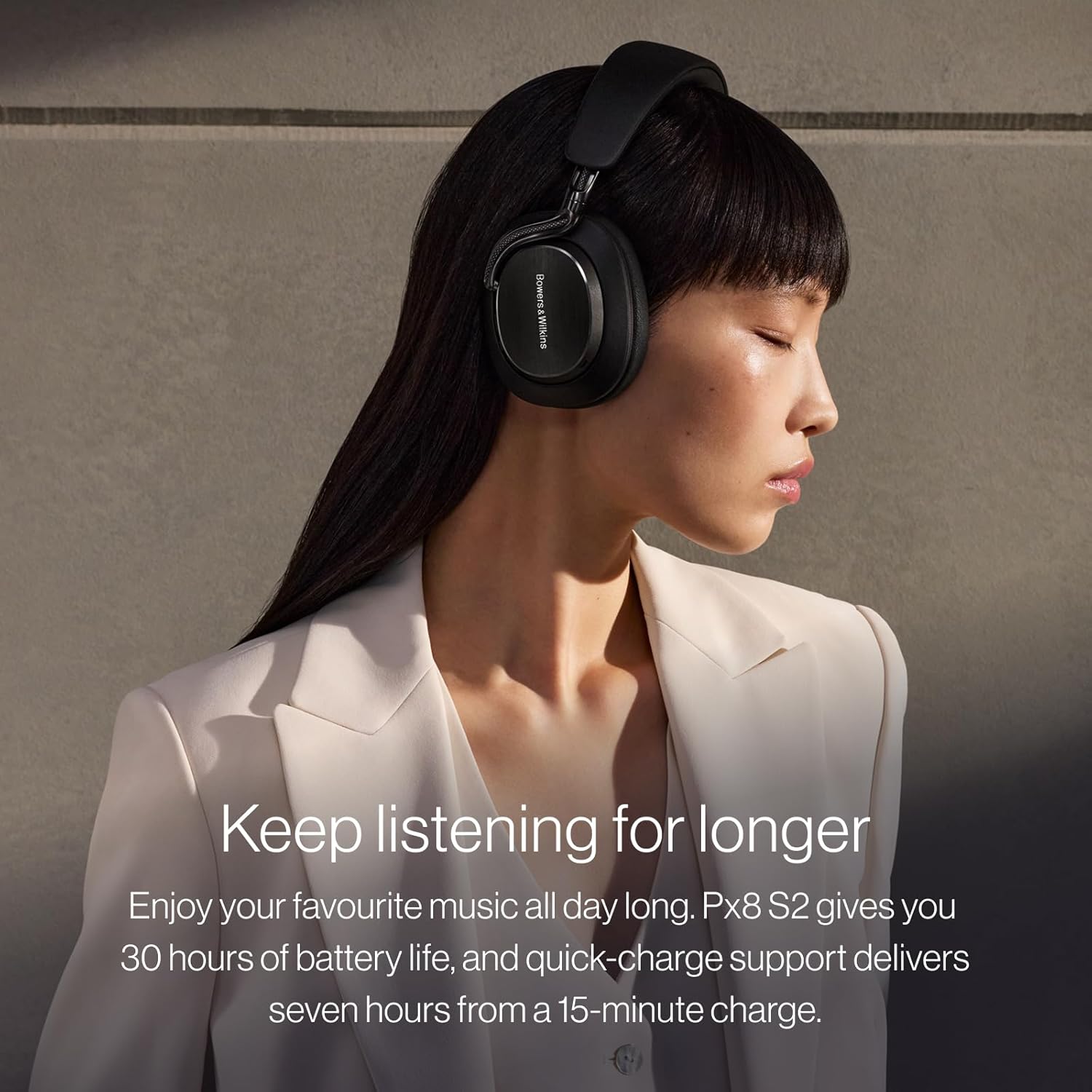 Bowers & Wilkins Px8 S2 Over Ear Noise Cancelling Wireless Headphones - Midnight Blue