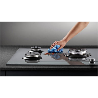 Fisher and Paykel CG604DLPGB4 Series 9 60cm 4 Burner Gas Hob in Black Glass