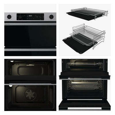 Hisense Hi6 BUD714221CX 54/38L Built Under Electric Double Oven Stainless Steel - A Rated