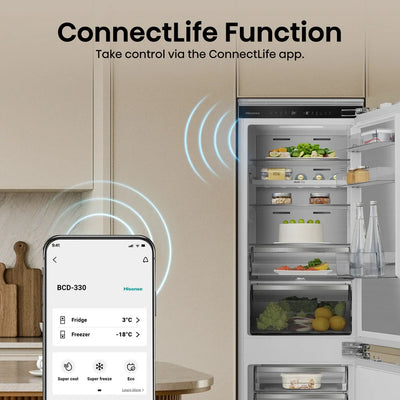 Hisense RB5B250SSWC1 Integrated 60/40 Total No Frost Smart Fridge Freezer