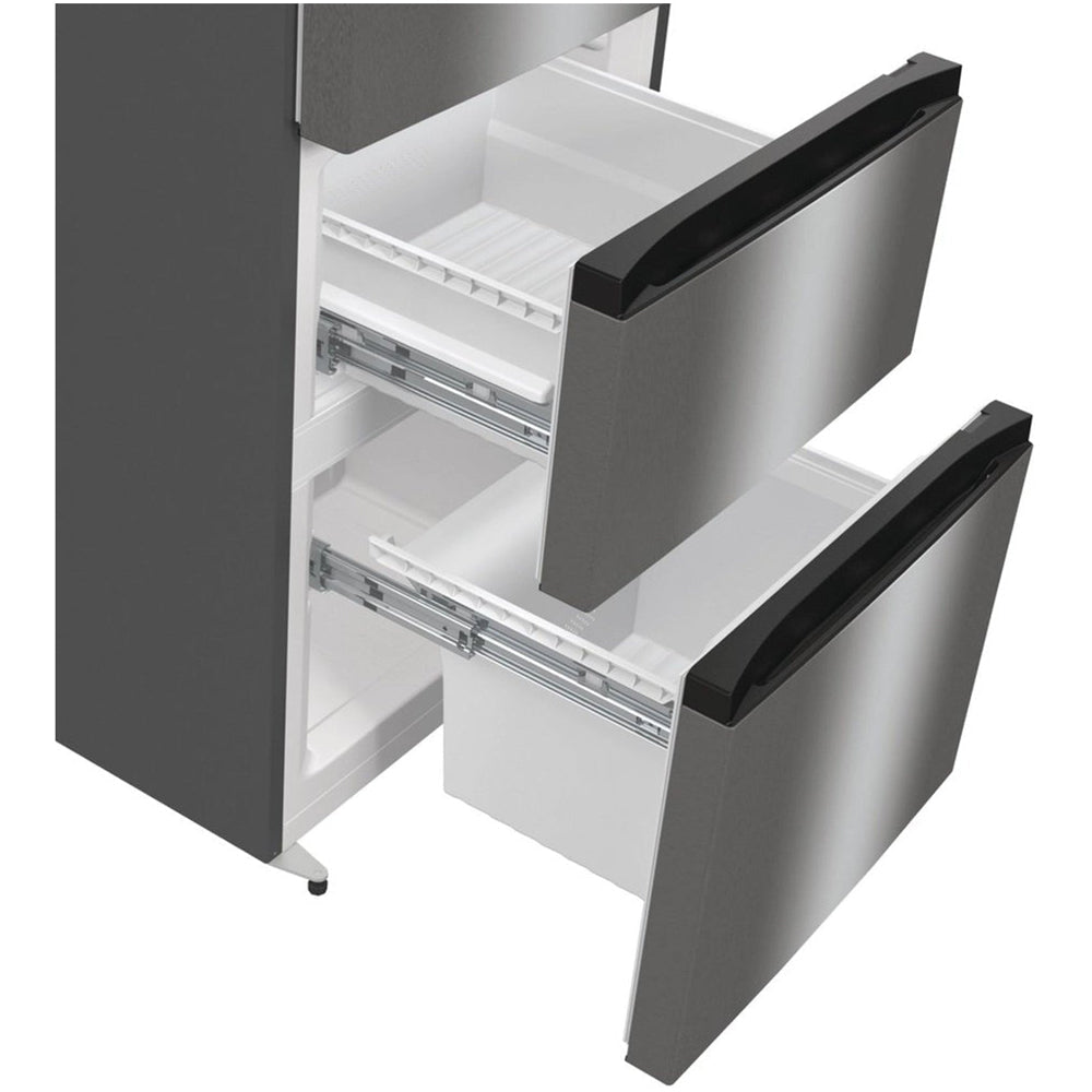 Hisense RM469N4ACDUK Freestanding Frost Free Fridge Freezer Stainless Steel