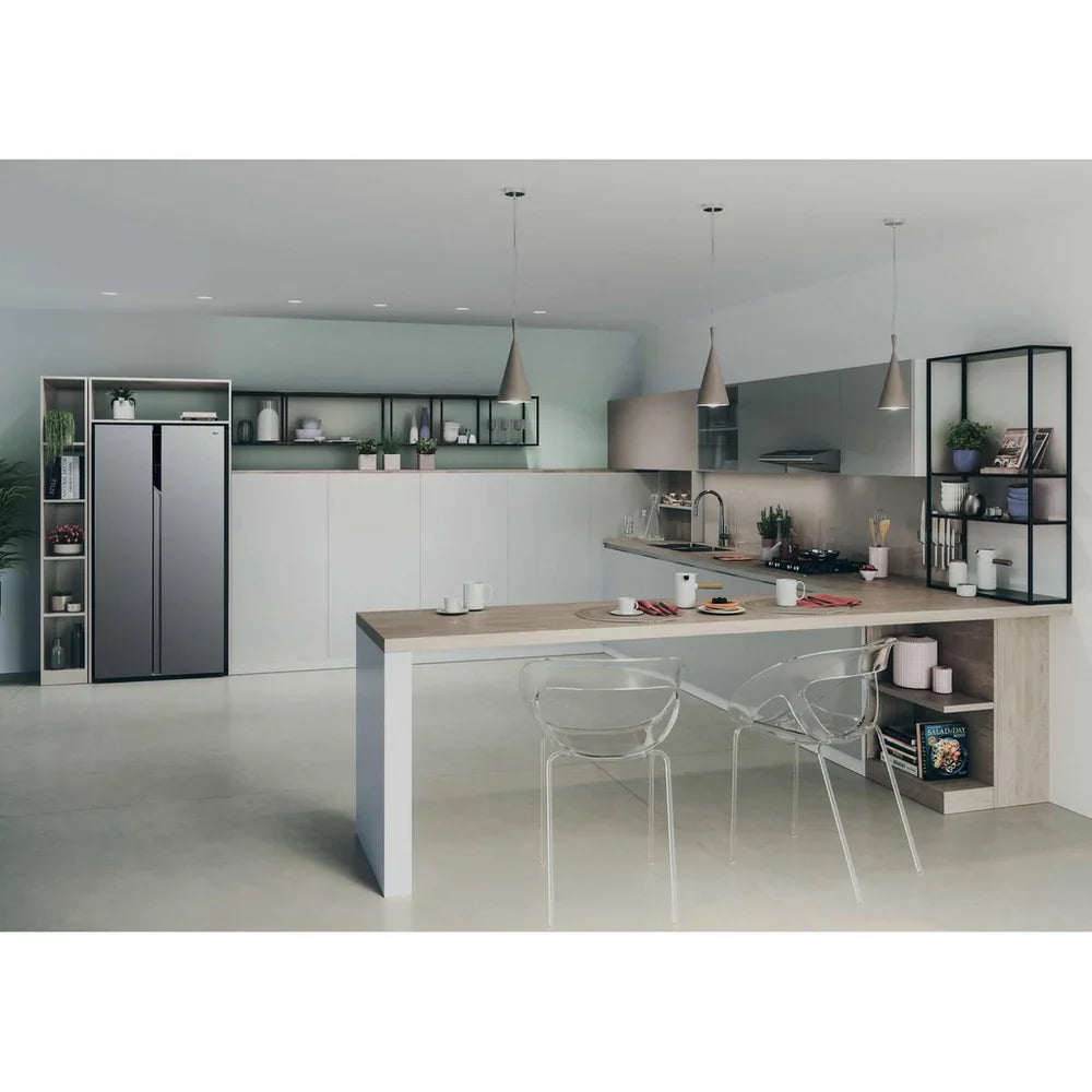 Hoover H-FRIDGE 500 HHSBSO-6174XK-1 Frost Free American Fridge Freezer Stainless Steel