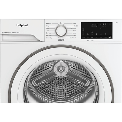 Hotpoint C HD 103M WW UK 10kg Heat Pump Tumble Dryer with PetHairCare White CHD103MWWUK