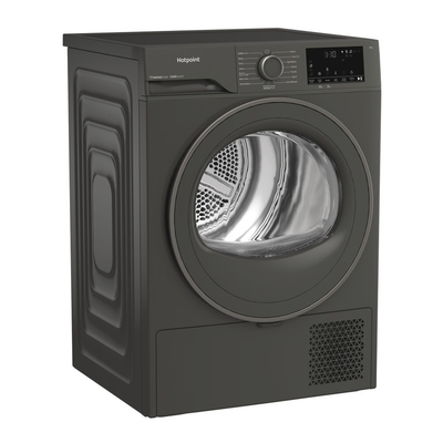 Hotpoint CHD93MGGUK 9kg Heat Pump Tumble Dryer with PetHairCare Dark Grey
