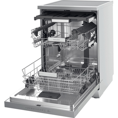 Hotpoint H7F HP43 X UK Freestanding Full Size Dishwasher 15 Place Settings with Maxi Space Inox H7FHP43X
