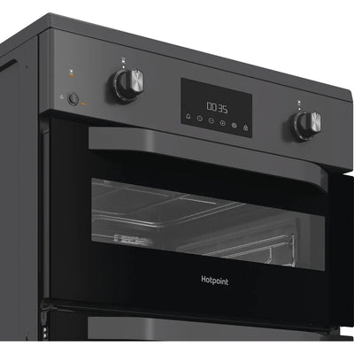 Hotpoint HDE6IDC2SA 60cm Electric Double Cooker With Induction Hob Anthracite