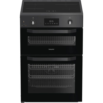 Hotpoint HDE6IDC2SA 60cm Electric Double Cooker With Induction Hob Anthracite