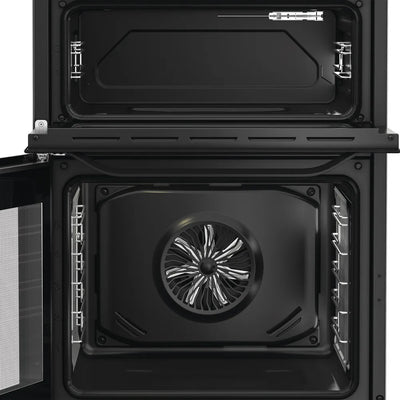 Hotpoint HDE6VDCASB1 60cm Electric Double Cooker With Induction Hob and Air Fry Black