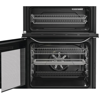 Hotpoint HDE6VDCASX 60cm Electric Double Cooker With Ceramic Hob and Air Fry Stainless Steel