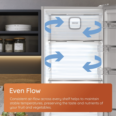 Hotpoint HPK 26403 W4UK Freestanding Dual No Frost 70/30 Fridge Freezer with Even Flow White HPK26403W4UK