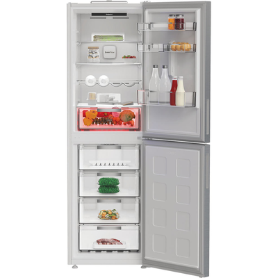 Hotpoint HPKF 6353 XP4UK Freestanding Dual No Frost 50/50 Fridge Freezer Silver HPKF6353XP4UK